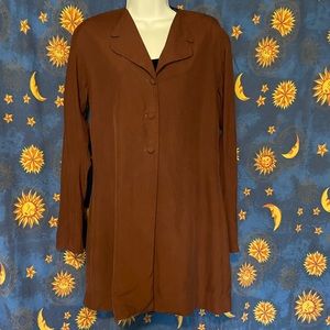 Isda & Co silk vintage 90s dress/jacket